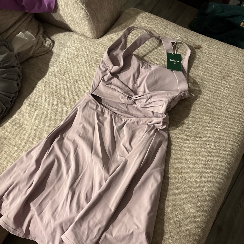 Halara workout dress in purple size small.